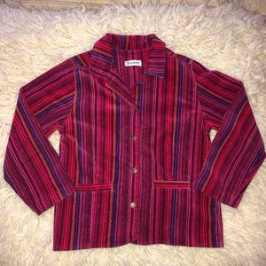 ALPHABET (France) corduroy fine wale snap jacket